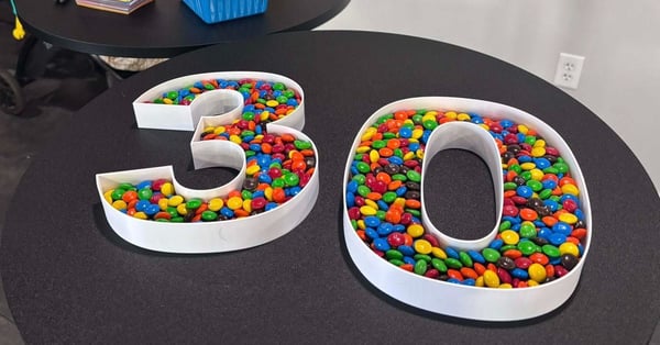 30 m&ms display